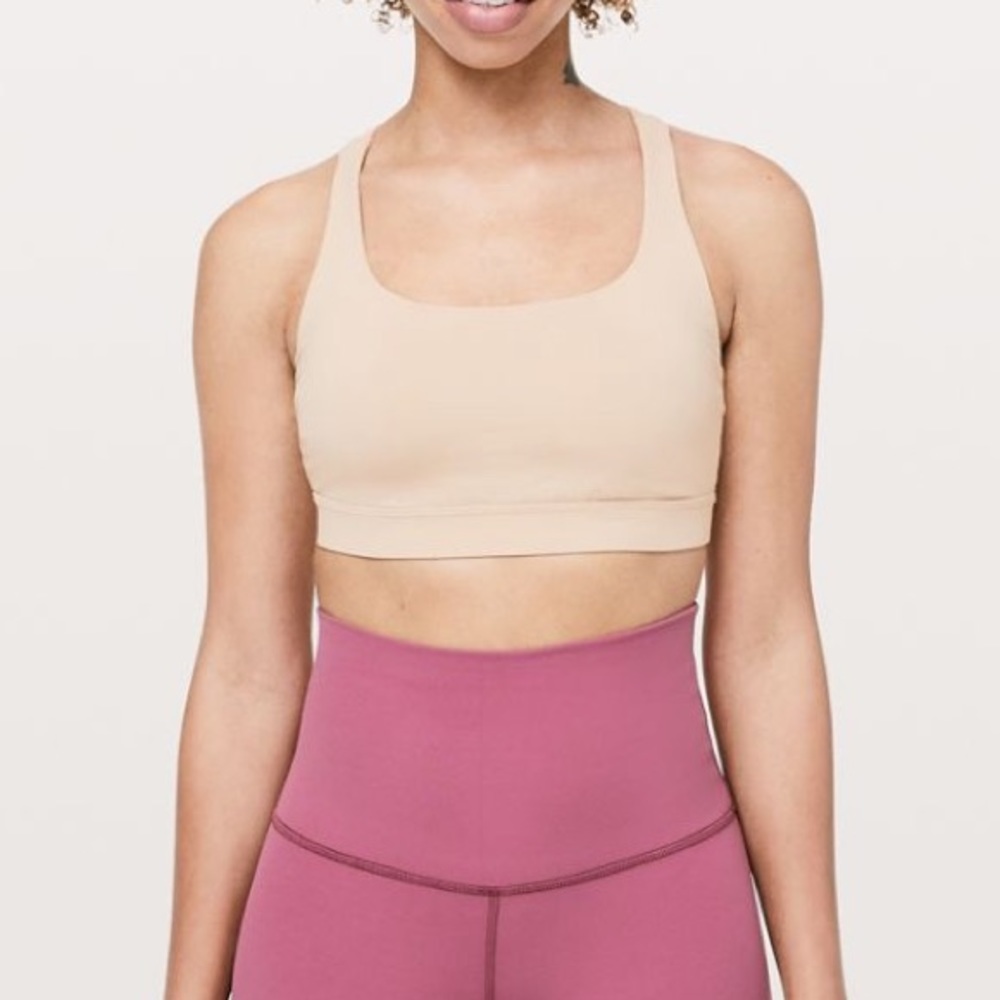 NWOT Lululemon Nude Energy Bra